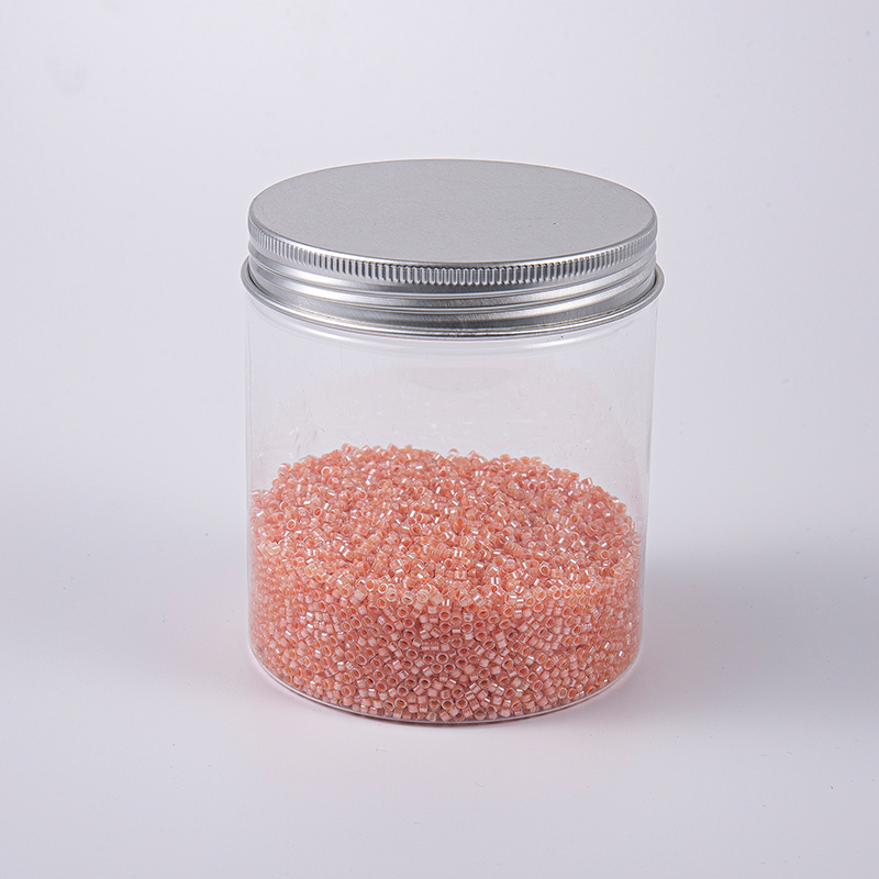 Pomarańczowe hafty szklane koraliki 2,5 mm