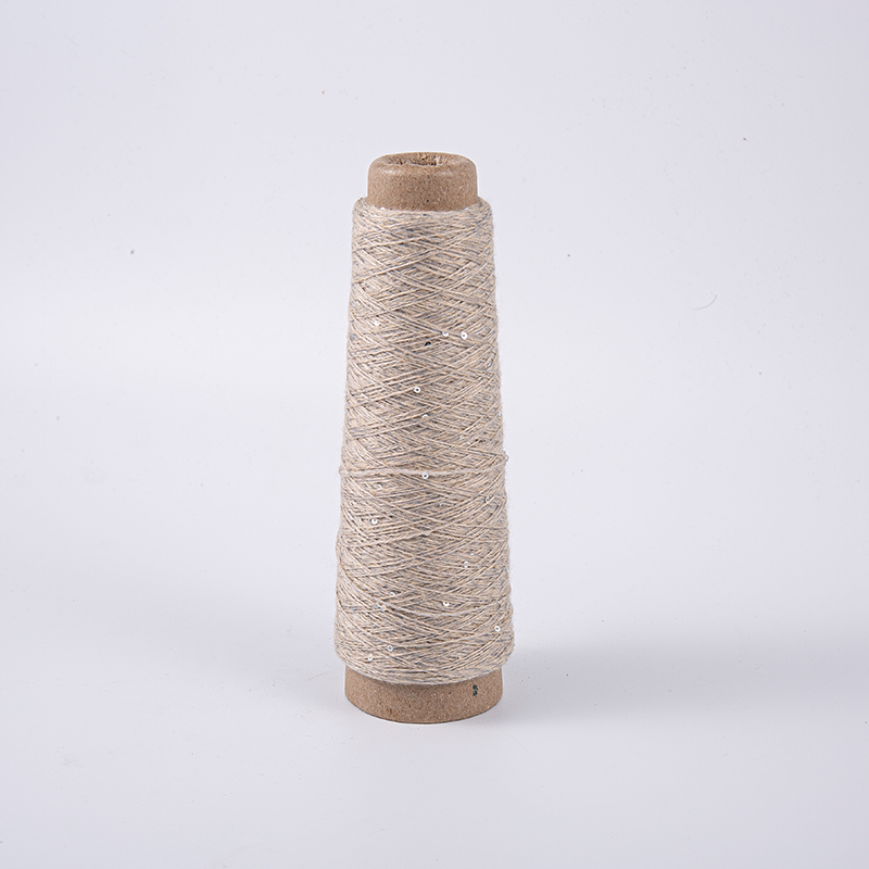 Dwukolorowa mieszana przędza poliestrowa Paillette